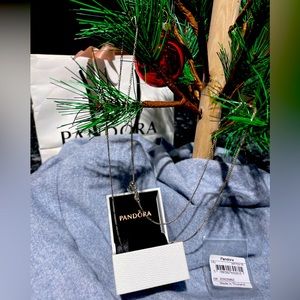 PANDORA •NIB• 18” Classic Figaro Chain Necklace